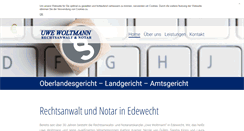 Desktop Screenshot of kanzlei-woltmann.de